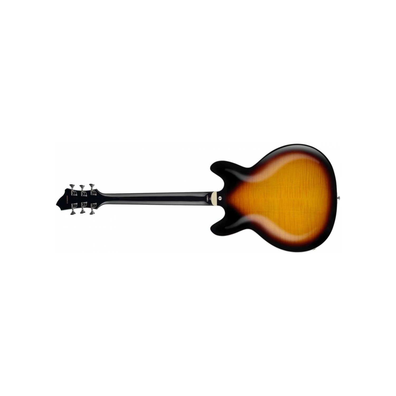 Hagstrom UVIK-TSB Super Viking Electric Guitar. Tobacco Sunburst
