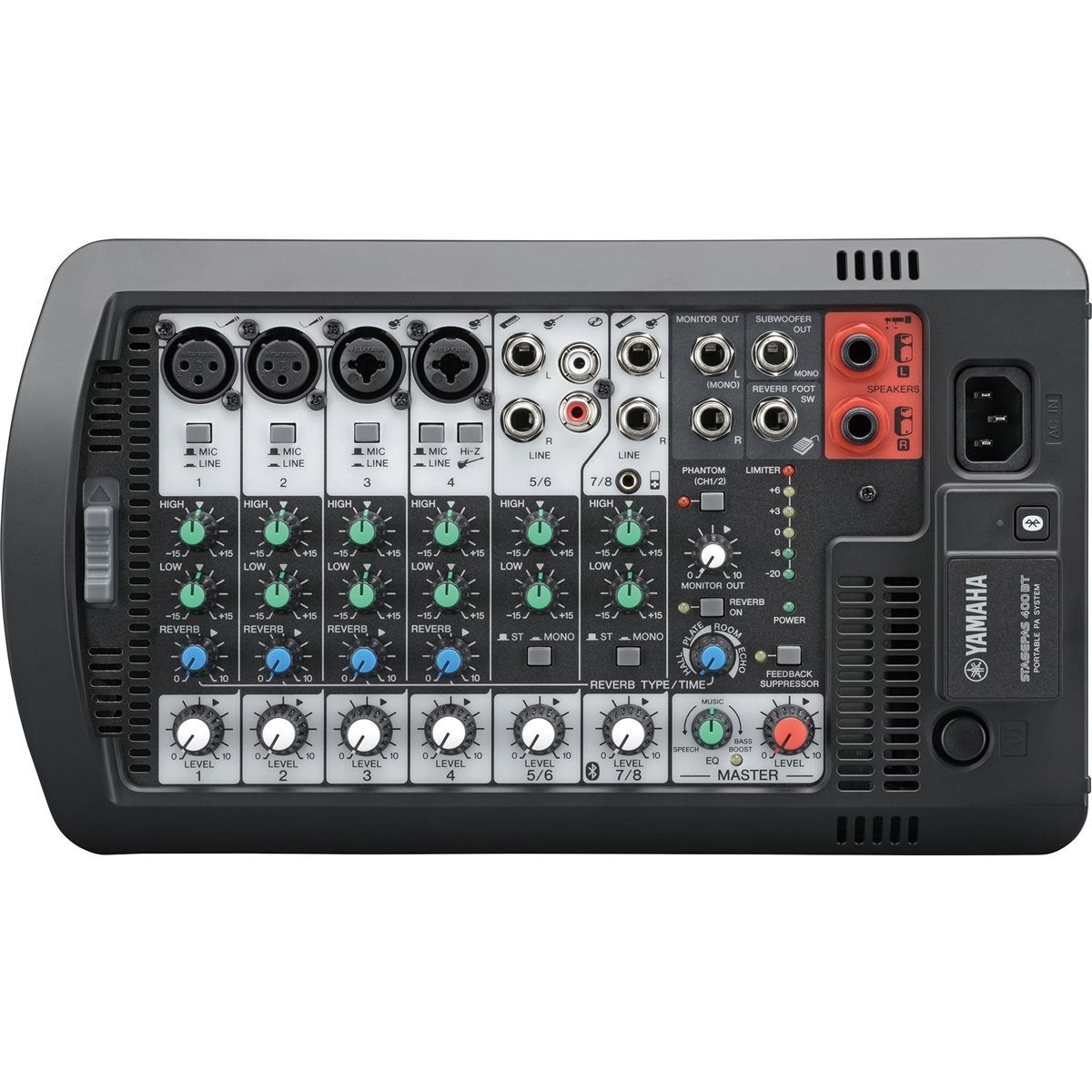 YAMAHA - STAGEPAS 400BT - 400w portable PA system, with 8-channel