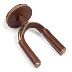LEVY'S - LVY-FGHNGR-BRTN - Brass Forged Guitar Hanger w / Tan Leather
