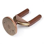 LEVY'S - LVY-FGHNGR-BRTN - Brass Forged Guitar Hanger w / Tan Leather