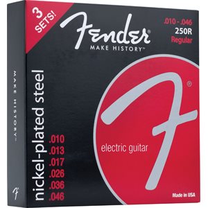 FENDER - Super 250R NPS Ball End Strings - 10-46 - 3 pack