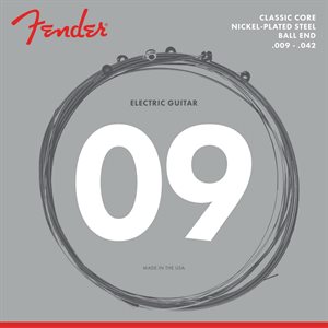 FENDER - CLASSIC CORE - NICKEL-PLATED ELECTRIC GUITAR STRINGS - BALL ENDS - 09-42 