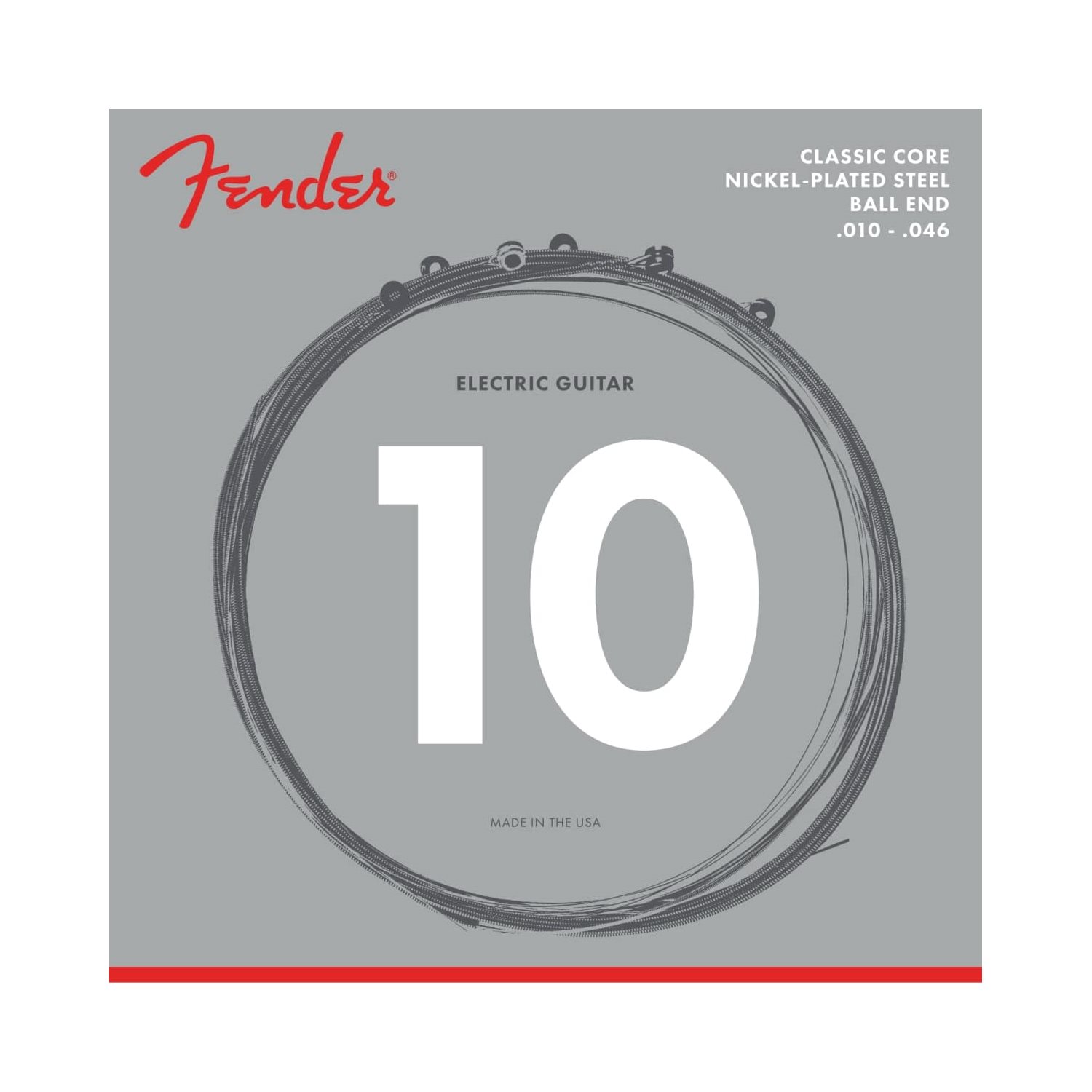 FENDER - CLASSIC CORE - CORDES DE GUITARE ÉLECTRIQUE Acier Nickelé - BALL ENDS - 9-42 FENDER - CLASSIC CORE - CORDES DE GUITARE ÉLECTRIQUE Acier Nickelé - BALL ENDS - 9-42