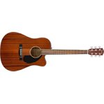 FENDER -  CD-60SCE Dreadnought, Walnut Fingerboard, All-Mahogany