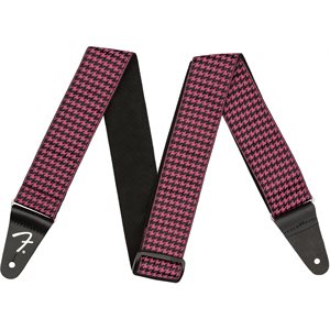 FENDER - SANGLE HOUNDSTOOTH JACQUARD - Rose