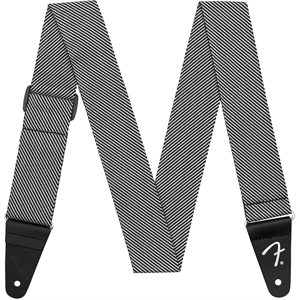 FENDER - 2" MODERN TWEED STRAP - White and Black