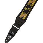 FENDER - Swell™ Neoprene Strap - yellow / black / brown Mono - 2.5''