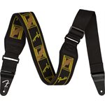FENDER - Swell™ Neoprene Strap - yellow / black / brown Mono - 2.5''