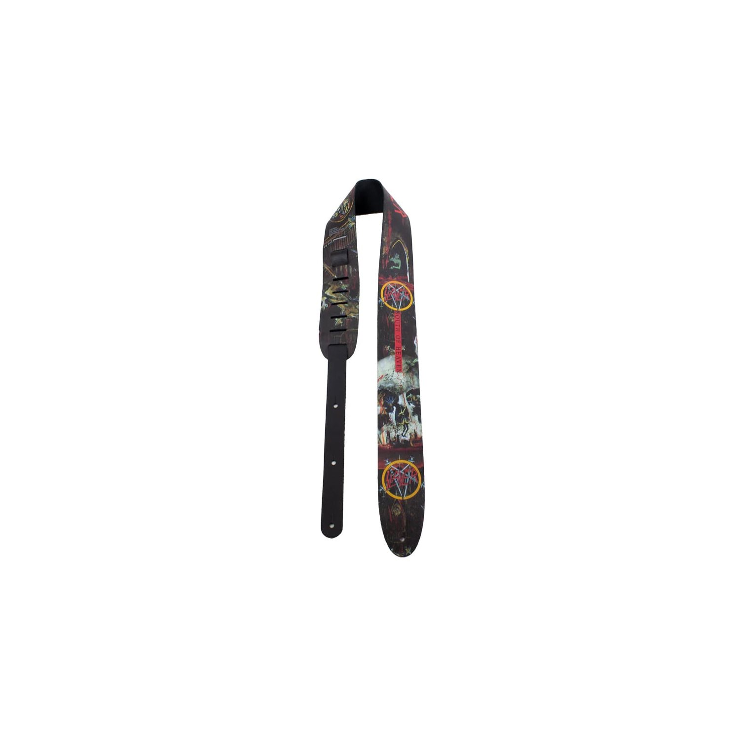 Perri's - DTL25SL-11061 - SLAYER SOUTH OF HEAVEN PRINTED LEATHER GUITAR STRAP
