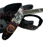 Perri's - DTL25SL-11061 - SLAYER SOUTH OF HEAVEN PRINTED LEATHER GUITAR STRAP