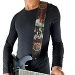 Perri's - DTL25SL-11061 - SLAYER SOUTH OF HEAVEN PRINTED LEATHER GUITAR STRAP