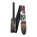 Perri's - DTL25SL-11061 - SLAYER SOUTH OF HEAVEN PRINTED LEATHER GUITAR STRAP