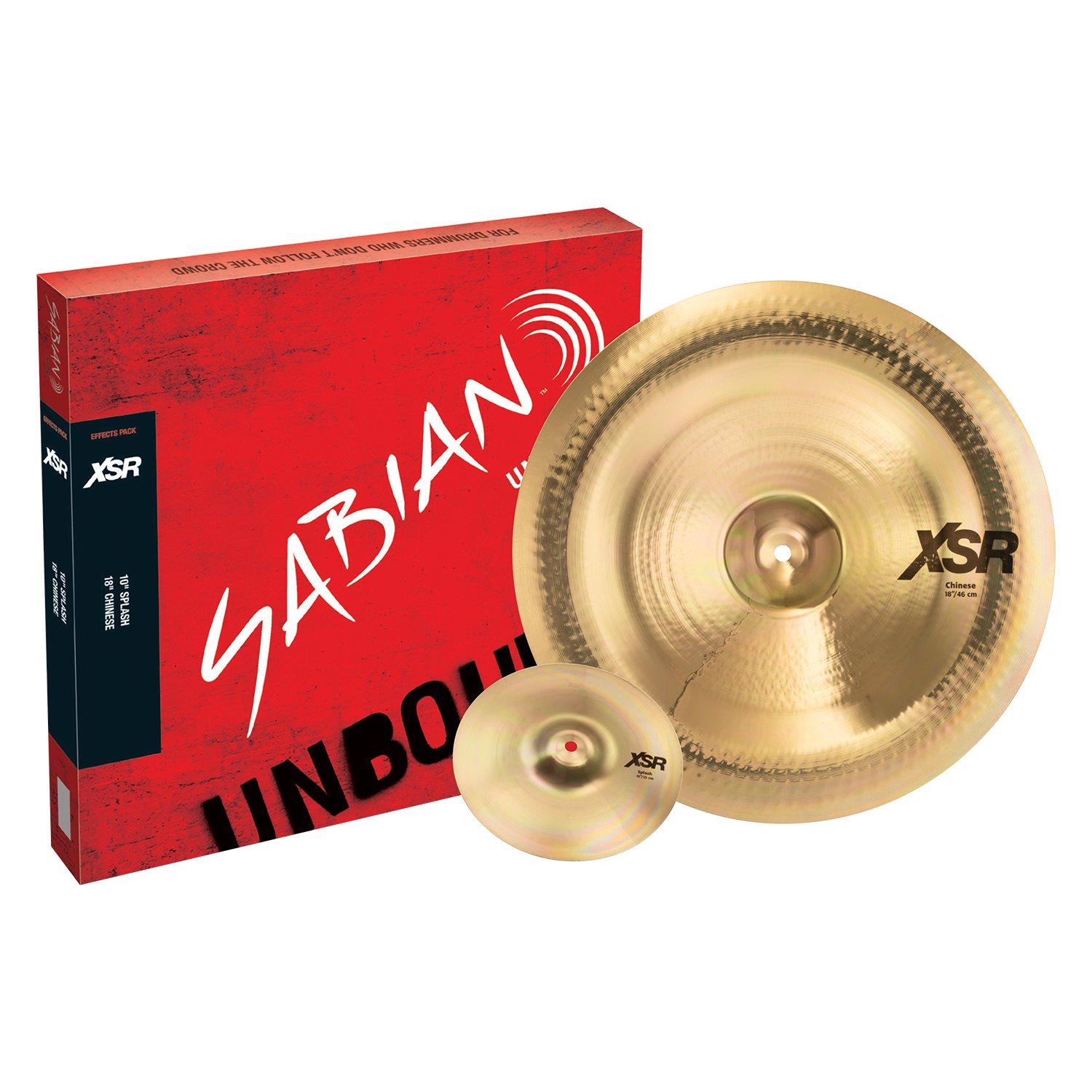 SABIAN - XSR5005EB - XSR EFFECTS PACK - 10'' Splash + 18'' Chinese SABIAN - XSR5005EB - XSR EFFECTS PACK - 10'' Splash + 18'' Chinese