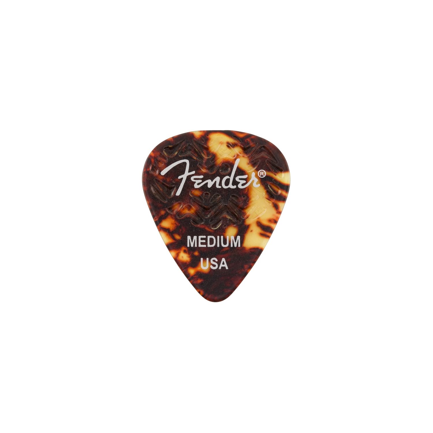 FENDER - 351 SHAPE WAVELENGTH - PICK en CELLULOÏD - moyen - ensemble de 6 pick - Tortoise Shell FENDER - 351 SHAPE WAVELENGTH - PICK en CELLULOÏD - moyen - ensemble de 6 pick - Tortoise Shell