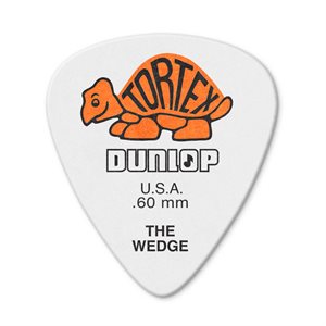 DUNLOP - 424-060 - TORTEX® WEDGE PICK .60MM - 12 pack