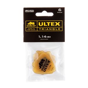 DUNLOP - PICK ULTEX TRIANGLE - 1.14MM - ENSEMBLE DE 6 PICKS