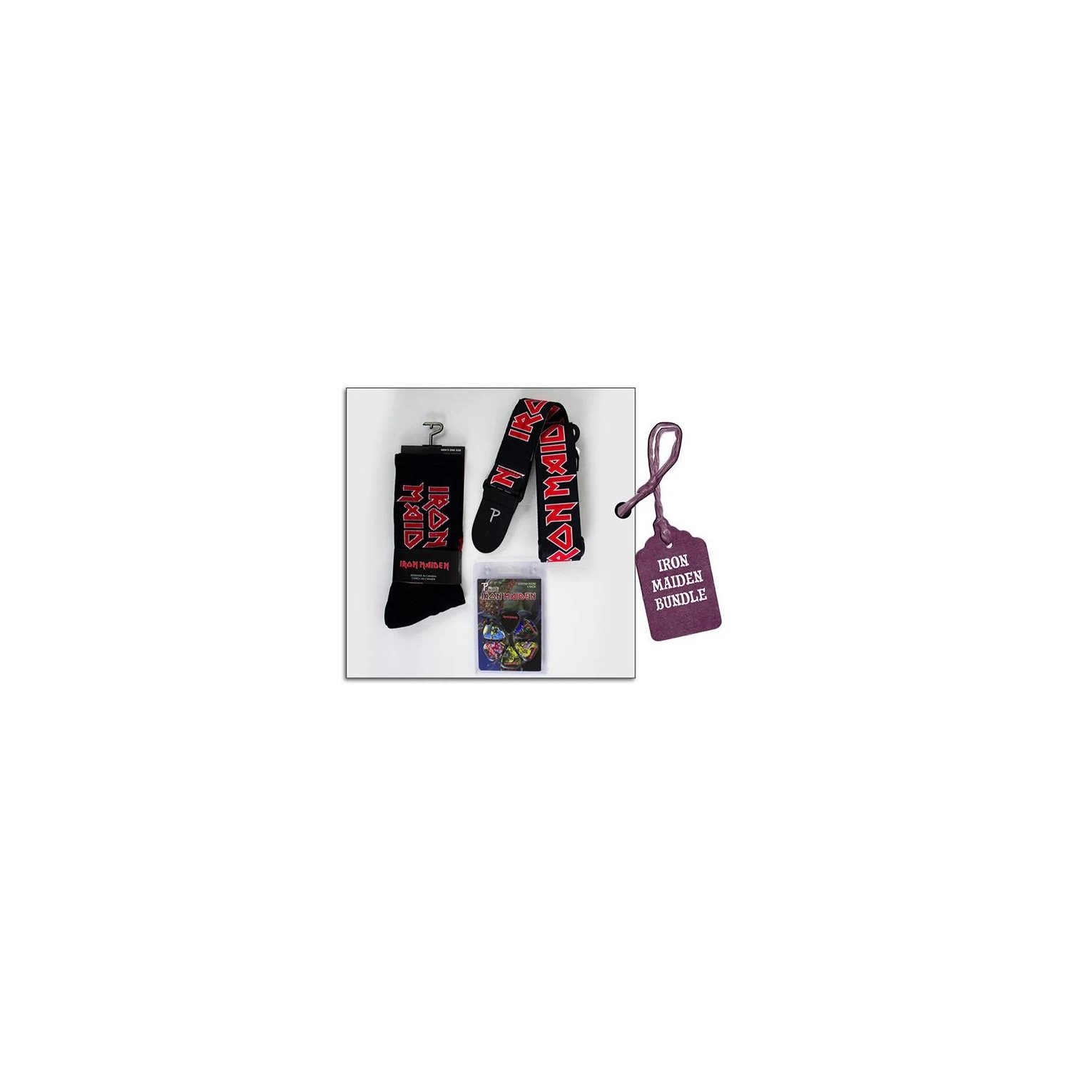 PERRIS - LB3P-IM01 - Iron Maiden Bundle Pack with Strap, Socks & Picks