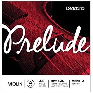 D'ADDARIO - J812 - PRELUDE VIOLIN - A string - 4 / 4 size - Medium tension