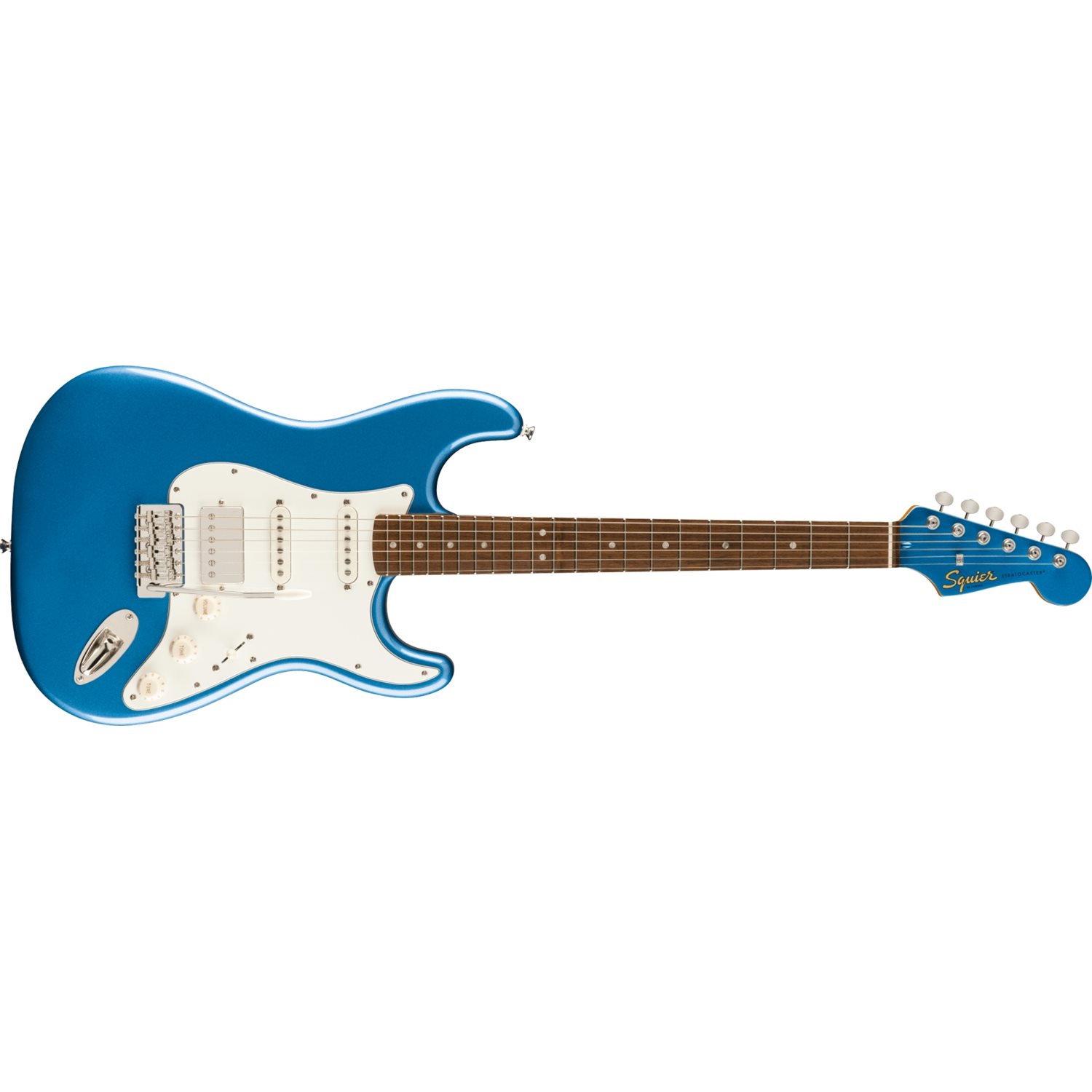 FENDER - Limited Edition Classic Vibe™ '60s Stratocaster® HSS, Touche en laurier, pickguard en parchemin, tête assortie - Lake Placid Blue FENDER - Limited Edition Classic Vibe™ '60s Stratocaster® HSS, Touche en laurier, pickguard en parchemin, tête assortie - Lake Placid Blue