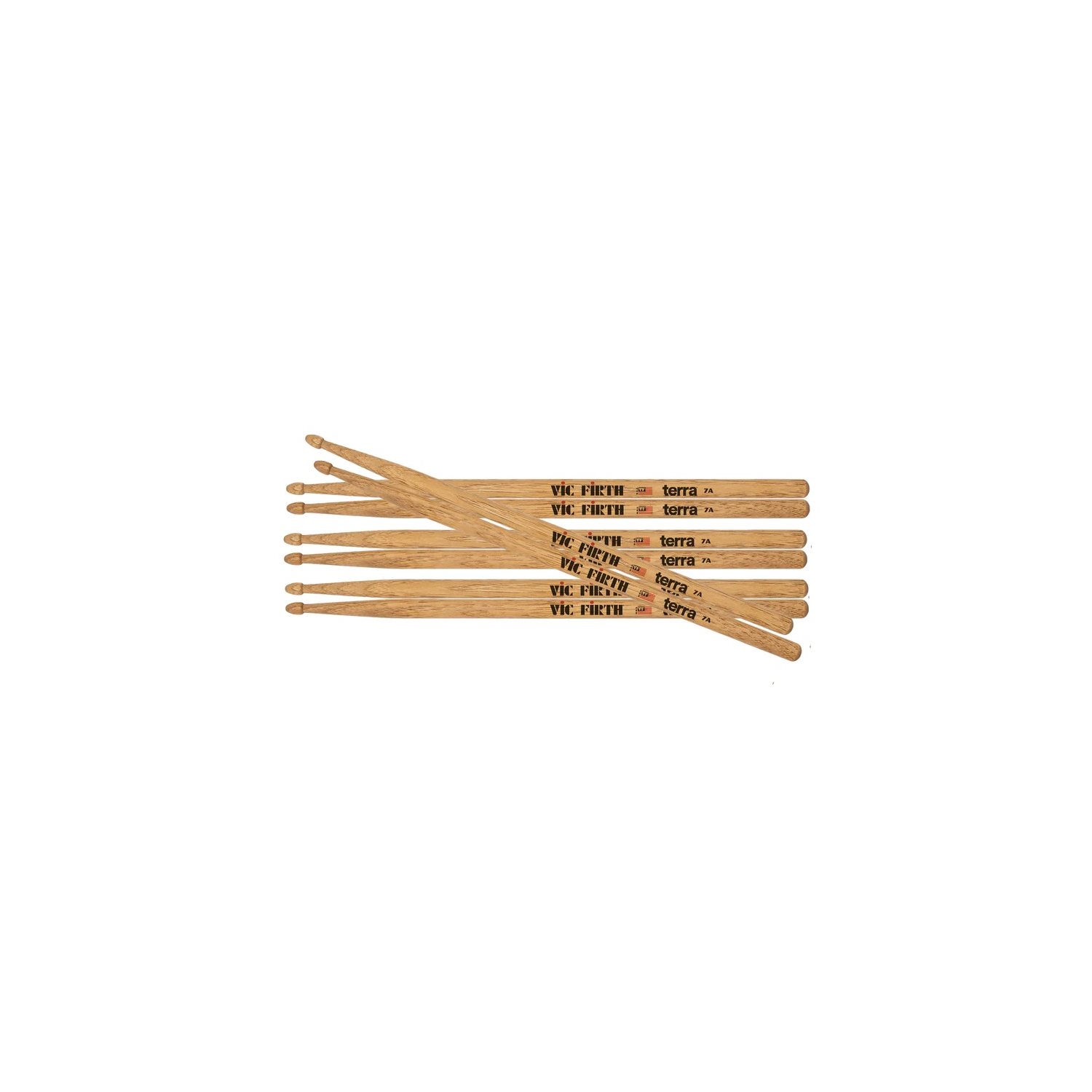 VIC FIRTH - AMERICAN CLASSIC® - 7A - TERRA SERIES - 4 pack VIC FIRTH - AMERICAN CLASSIC® - 7A - TERRA SERIES - 4 pack