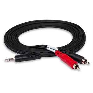 HOSA - CMR203 - 1 / 8 TRS to dual RCA Adaptor - 3ft