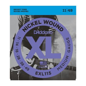 D'ADDARIO - EXL115 - electric guitar strings Nickel Wound - 11-49