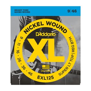 D'ADDARIO - EXL125 - Electric guitar strings Nickel Wound - 09-46