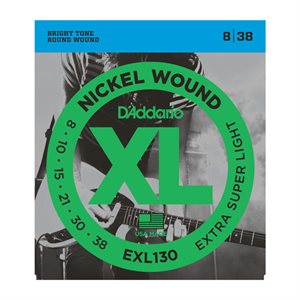 D'ADDARIO - EXL130 - electric guitar strings Nickel Wound - 8-38