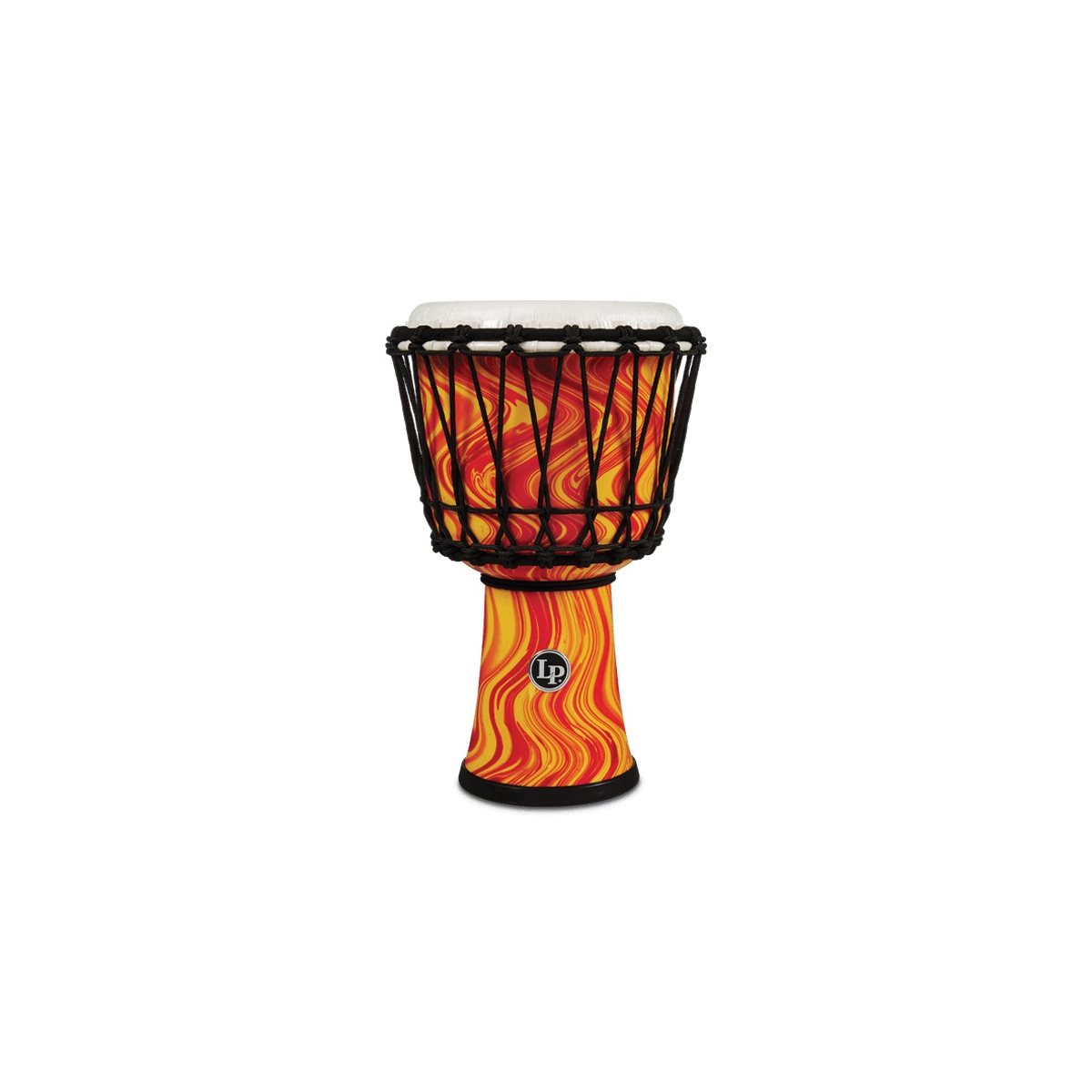 LP - LP1607OM - DJEMBE CERCLE ACCORDÉ PAR CORDE avec peau de 7 POUCES - Orange Marble LP - LP1607OM - DJEMBE CERCLE ACCORDÉ PAR CORDE avec peau de 7 POUCES - Orange Marble