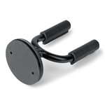 LEVY'S - LVY-FGHNGR-BKBK - Black Forged Guitar Hanger w / Black Leather