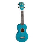 MAHALO - Slimline Series Soprano Ukulele - Transparent Blue