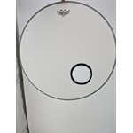 REMO - BR1120-00 / GPH4 - Ambassador Coated Bass Drum Head - 20'' - with 4'' hole and chrome protector