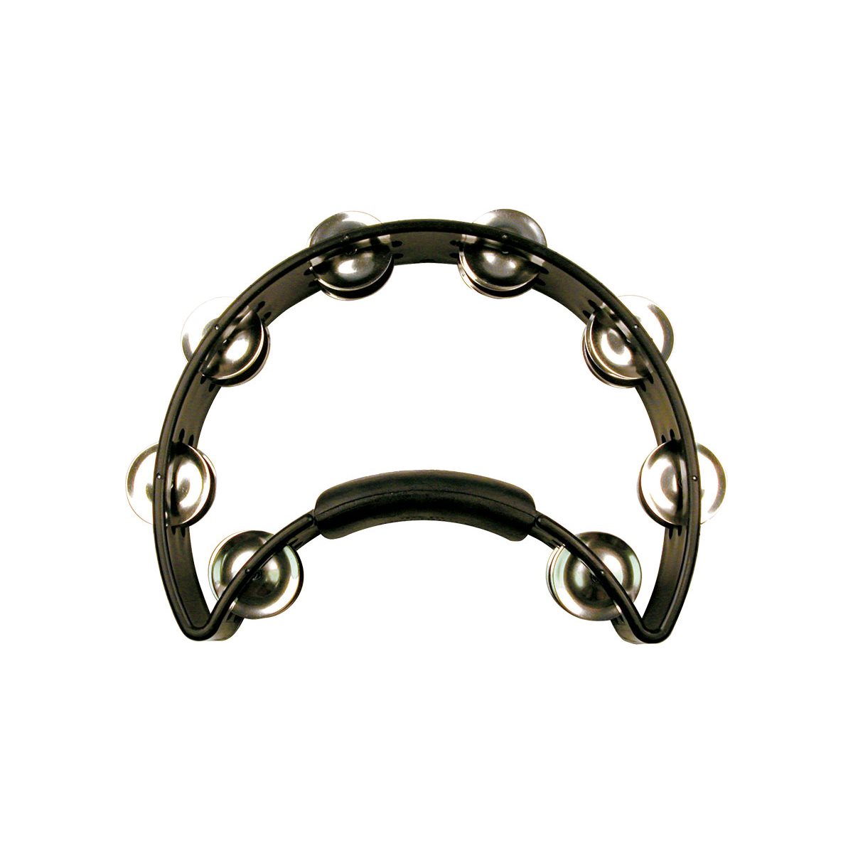 RHYTHM TECH - RT1010 - TAMBOURINE AVEC JINGLES EN NICKEL - Noir