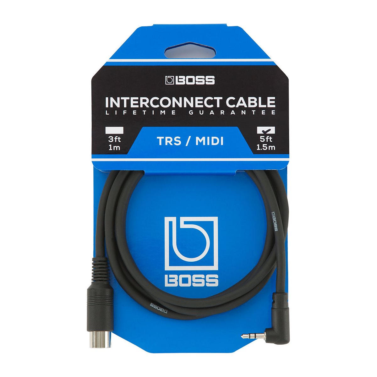 Câble MIDI BOSS BMIDI-1-35 - Minijack TRS Vers 5 Broches 30cm
