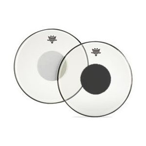 REMO - 16'' CONTROLLED SOUND CLEAR BLACK DOT