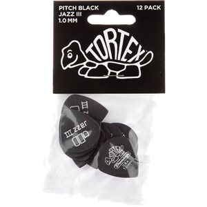 DUNLOP - TORTEX JAZZ III - 1.00MM - 12 PICKS PACK