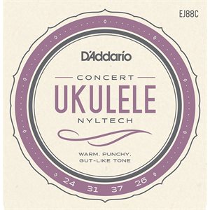 D'ADDARIO - EJ88C - concert ukuleles Nyltech strings