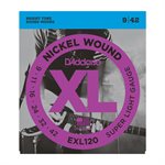 D'ADDARIO - EXL120 - electric guitar strings Nickel Wound - 09-42