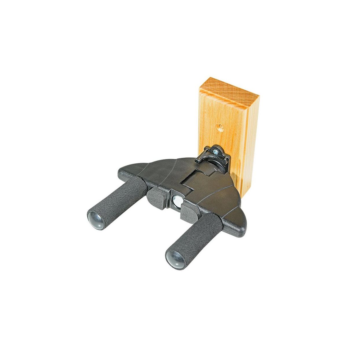 PROFILE - Wall Mount Ukulele Hanger - Auto-Clamp - wooden base