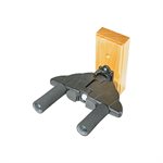 PROFILE - Wall Mount Ukulele Hanger - Auto-Clamp - wooden base