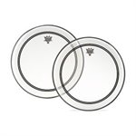 REMO - 12'' POWERSTROKE 3 CLEAR, W / FALAM PATCH